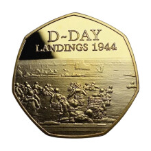 1944 Bronze Commemorative Coin 24K Gold Plated