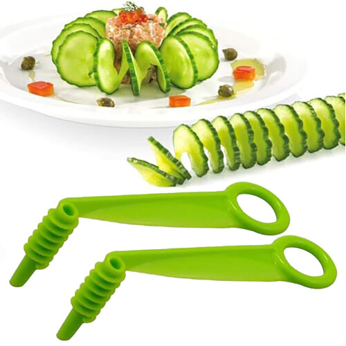 Coupe-légumes Giyblacko vert 2 pièces