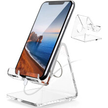 Mobiltelefonholder, Telefonholder til skrivebord, Klar telefonholder, Dock, Vugge, Kompatibel