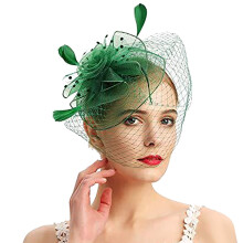 Yubnlvae Haarbänder für Damen, Hüte für Damen, Fascinators, Pillbox-Hut mit Blumenmuster für Teepartys, Cocktailpartys, Hochzeiten, Kirchen,