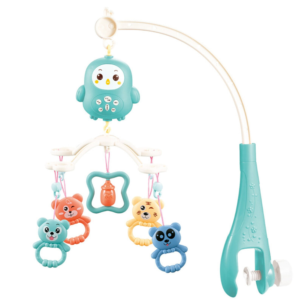 Baby Crib Mobile with Bell Rattle Rotating Toys Remote