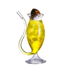 Begine1Pc Vetro trasparente, Vetro trasparente 320 ml, Bicchiere da vino in vetro resistente al calore, Tazza da succo, Latte, Tè 300 ml, Vendita di