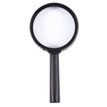 Håndholdt svart plastramme 40 mm linse 3X forstørrelsesglass