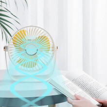 Fankiway Nuova Mini Ventilatore da Tavolo con Luce Notturna, Ventilatore da Tavolo Silenzioso ad Alta Velocità, Ventilatore da Tavolo per Studenti