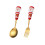 Christmas spoon fork set dessert cutlery 2 pieces 1