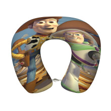 Cestovní polštář Toy Story, polštář na krk s paměťovou pěnou ve tvaru U, lehký přenosný opěrný hlavový polštář do letadla, auta,