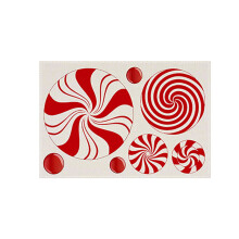 Set de 4 sets de table en lin Poaug – 30 x 45 cm, aquarelle