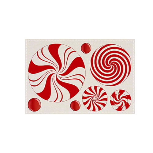Set de 4 sets de table en lin Poaug – 30 x 45 cm, aquarelle
