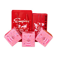 Coffret cadeau Surprise Bounce – Coffret pop-up romantique rouge