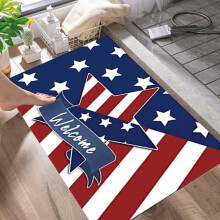 Tapis de sol en velours cristal patriotique 60x40cm