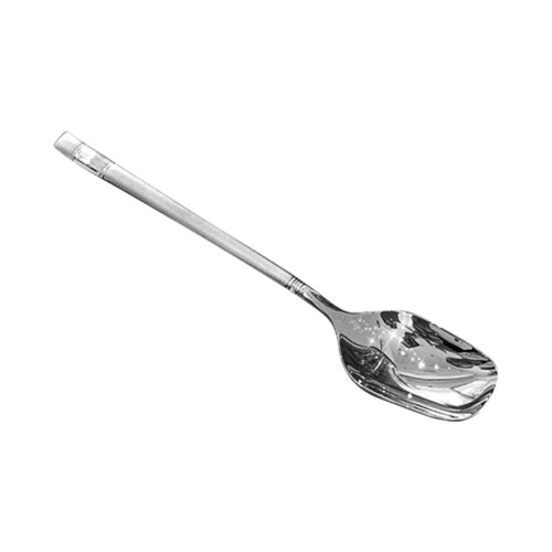 Cuillère à tête carrée en acier inoxydable, 19,3 cm