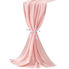 Europäische Chiffon-Tischflagge, einfarbig, 30 x 300 cm