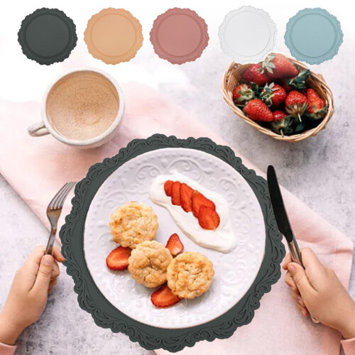 Set de table isolant en silicone gaufré 23 x 23 cm
