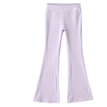 Lányos, bő derekú jóganadrág, rugalmas nejlon bootcut leggings