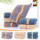 Gelbes Polyester-Handtuch, 33 x 74 cm 1