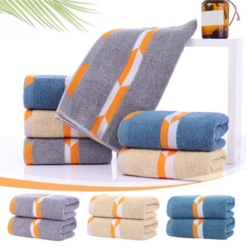 Gelbes Polyester-Handtuch, 33 x 74 cm
