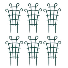 Green Garden Trellis for Climbing Plants, Plastic Plant Support for Vegetables & Flowers, 26cm