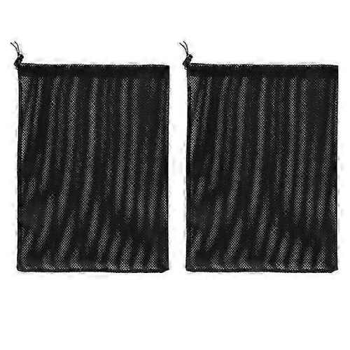 Pond Pump Filter Bag Polyester Mesh with Drawstring, Compatible with Most Aquarium Swimming Pool Pumps, 2 Pack