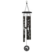 Ciondolo a forma di campanello a vento Bagua in metallo vintage, ornamento Feng Shui per giardino, patio e decorazione domestica