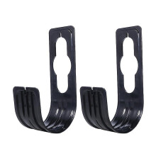 2pcs Hose Organiser, Plastic Garden Hose Hook Holder for Faucet, Black 23x12x7.5cm, No Drilling Installation