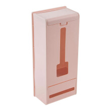 Garbage Bag Storage Box Dispenser with Hollow Front for Kitchen Bathroom