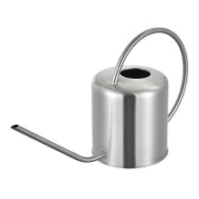 Long Spout Watering Can Stainless Steel Indoor Outdoor for Potted Plants Silver