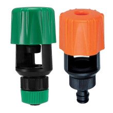 Kitchen Mixer Tap to Garden Hose Connector Adapter, ABS TPR Material, Orange Green, Universal Fit for Faucets up to 34mm