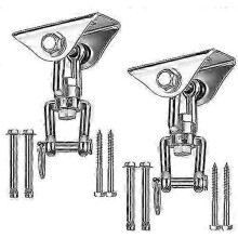 Set di ganci da soffitto resistenti, rotazione a 360, in acciaio inox SUS304, portata 450 kg, per cemento e legno.