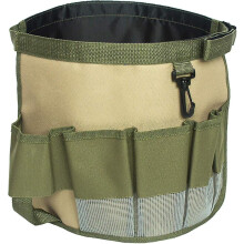 Oxford Cloth Bucket Tool Organiser with Hook, Heavy Duty Storage Bag Fits 5 Gallon Pail, Green