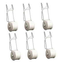 6 PCS Steel Tomato Support Roller Hooks with 15M Twine for Greenhouse Gardening