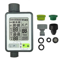 Auto Watering Timer with Rain Sensor Large Screen Smart Irrigation Controller Portable Balcony Garden Waterer
