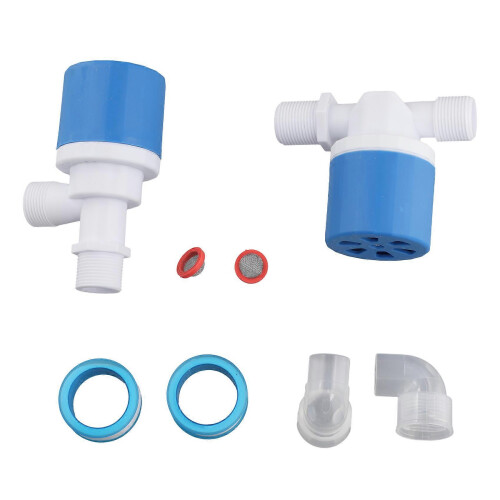 3/4 Inch Automatic Water Level Control Valve for Tanks, Plastic Horizontal Inflow Switch, Maintains Level