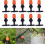 Drip Irrigation Kit 10PCS with Adjustable Sprinklers, Automatic Watering System for Garden Plants 1