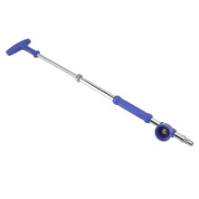 Ugello spruzzatore manuale per irrigazione da giardino, nebulizzazione fine e getto a colonna d'acqua, in plastica e rame cromato, 36,5 cm