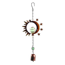Miayilima Sun Moon Wind Chime Metal Luminous Garden Balcony Ornament with Natural Sound