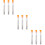 108Pcs Embroidery and Knitting Needles Assorted Colors Easy Threading 8