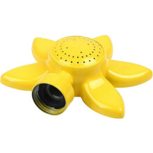 Metal Spot Sprinkler, Heavy-duty Garden Sunflower Pattern, 360 Degree Square Circle Lawn Irrigation