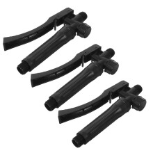 Uchwyty pompy do opryskiwacza ogrodowego, kompatybilne z wieloma modelami, PP, czarne, gwinty 18 mm i 14 mm, 3 szt.