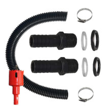 Rainwater Diverter Kit with 50cm Hose for Linking Multiple Water Butts