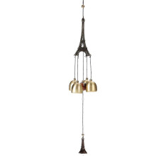 Campanelli a vento in metallo con campane a forma di Torre Eiffel per giardino, patio e decorazione domestica.