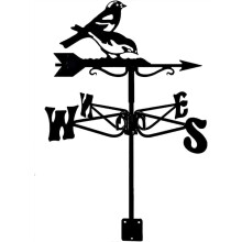 Metal Weather Vane 35x50 cm for Garden Shed and Barn, Rustproof Outdoor Decor