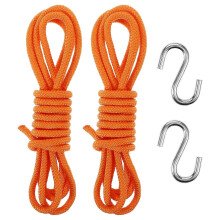 Heavy Duty Hammock Straps Set, Orange Colour, Adjustable Hanging Rope for Swings, Chairs, Camping & Hiking