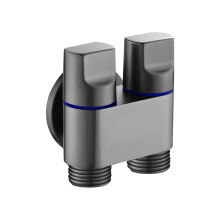 Robinet d'angle à deux voies FloHua, robinet de douche/bidet pour WC, accessoires de salle de bain, articles ménagers essentiels, compatible avec