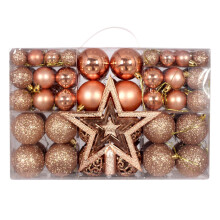Shatterproof Christmas Ball Ornaments Blue Silver 101pcs