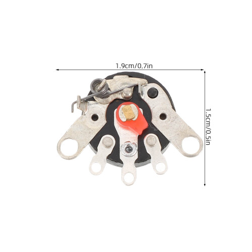 30Pcs Radio Volume Potentiometer with Switch Plastic Alloy 1