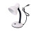 White Table Lamp Clamp Design 5.46x5.46x7.22 in 1