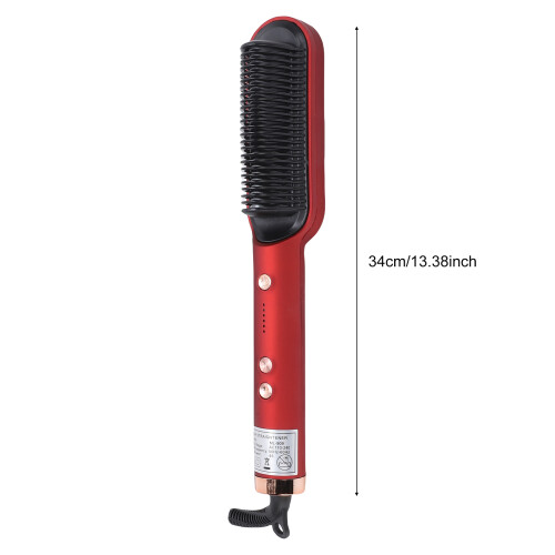 Ionen-Haarbürste, 6-Temp PTC, rot, EU 110-240V 1