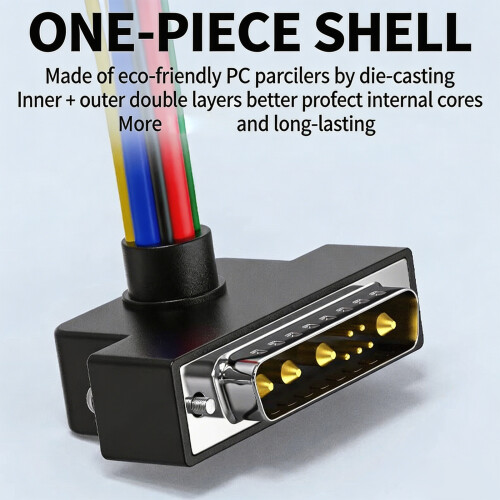 Reliable 9W4 Electrical Connector For High Load-straight head 1