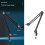 Functional 1/4Inch Mic Boom Arm Mount For Studio Broadcasting-A 3