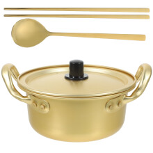 Aluminium Double-Handle Noodle Pot with Spoon
